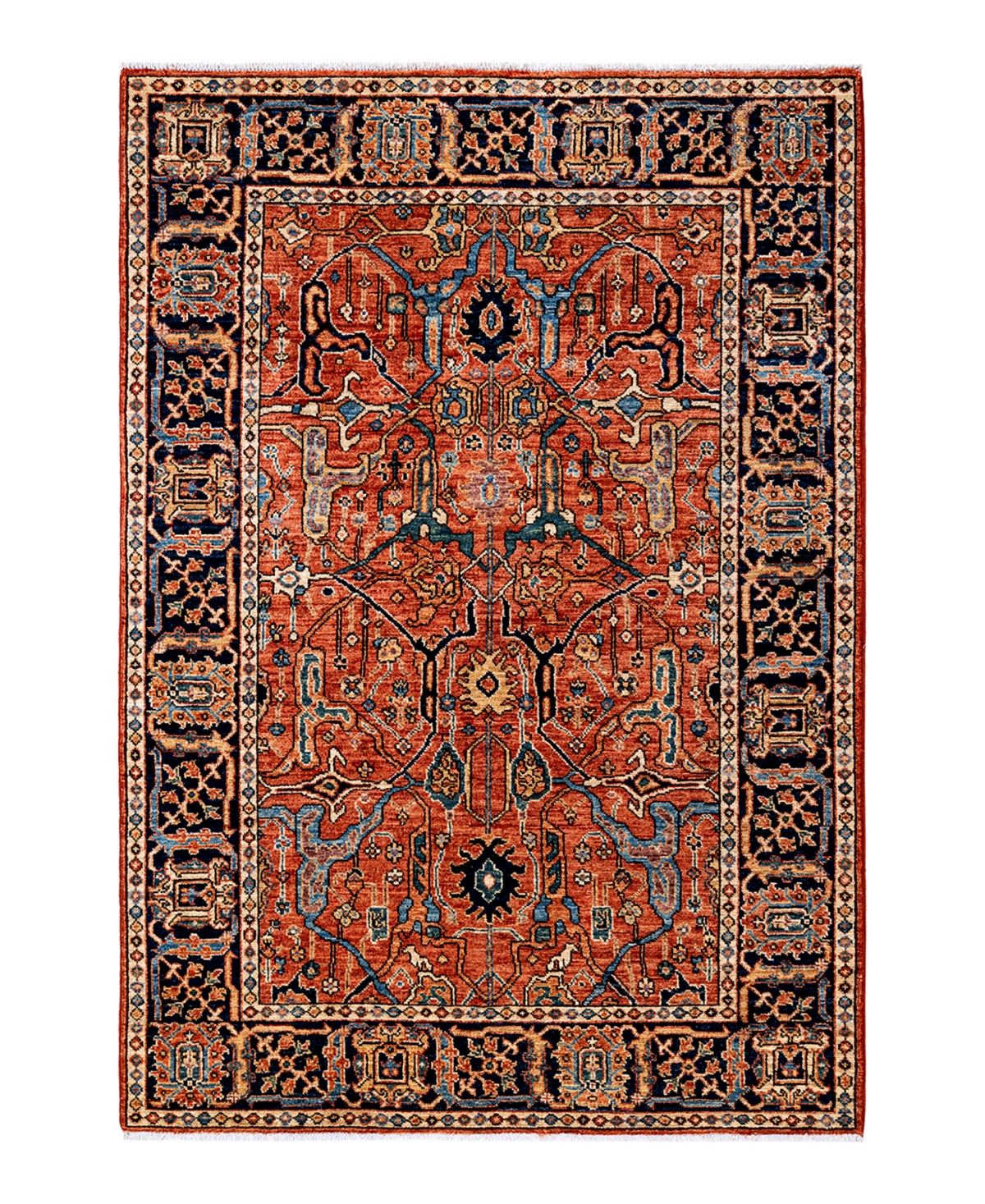 Adorn Hand Woven Rugs Oushak M1982 3'4" X 5'1" Area Rug In Beige