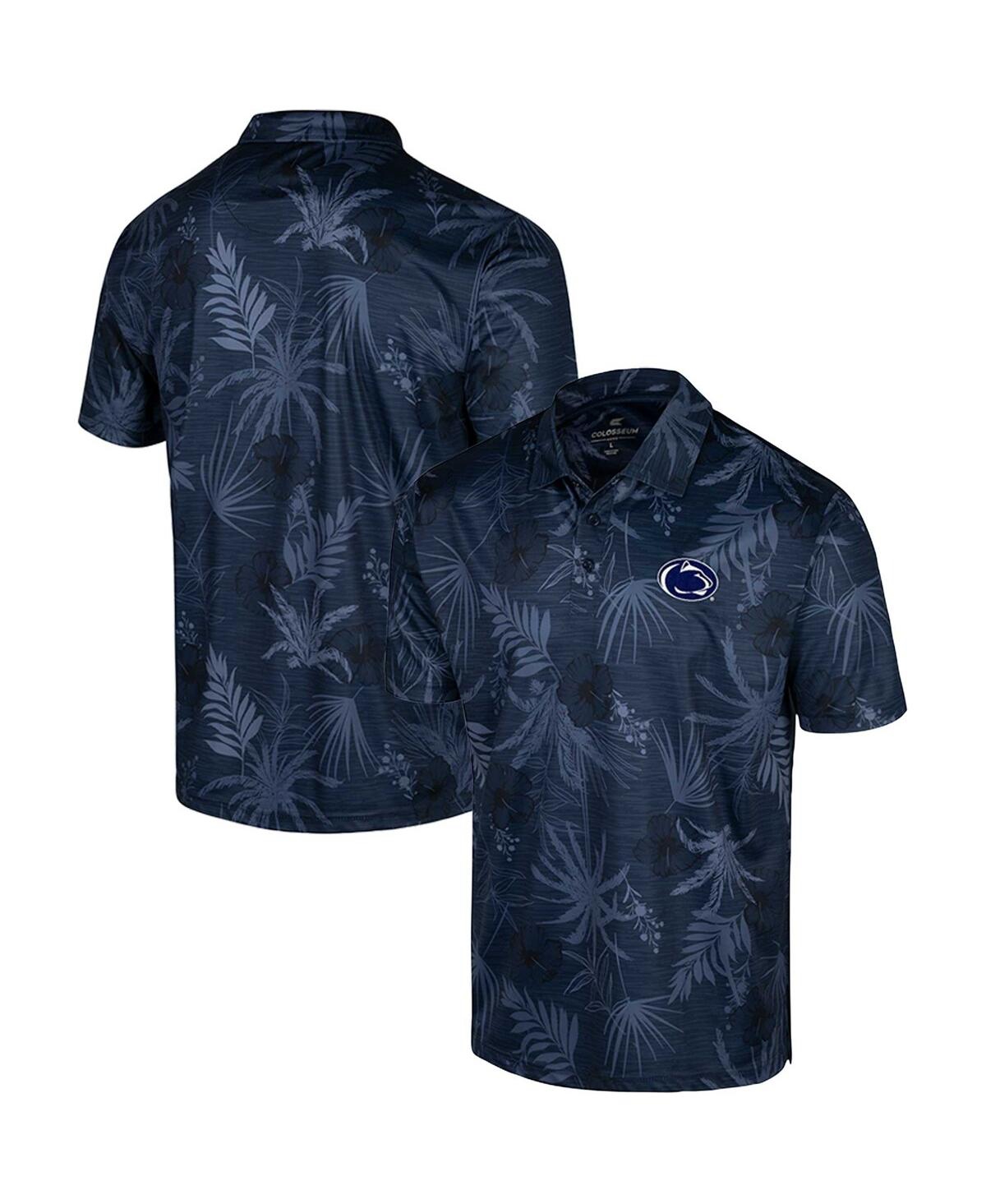 Shop Colosseum Men's  Navy Penn State Nittany Lions Big And Tall Palms Polo Shirt