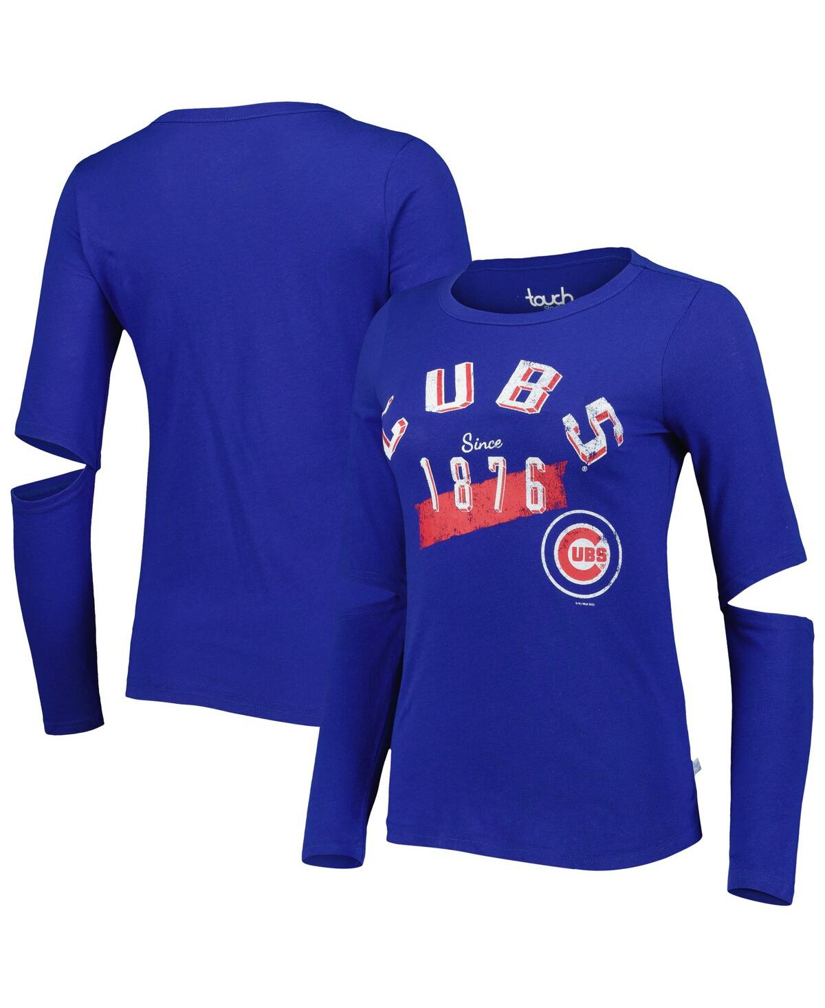 Women's Touch Royal Chicago Cubs Formation Long Sleeve T-shirt - Royal