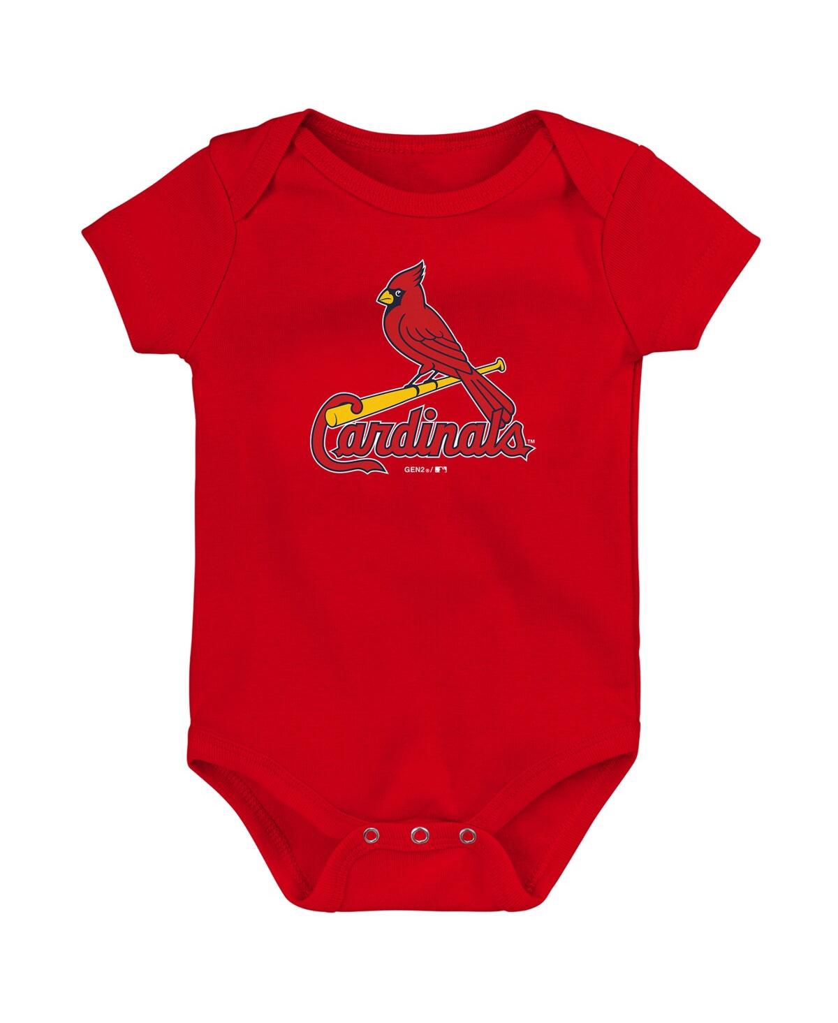 Outerstuff Babies' Newborn And Infant Boys And Girls Red St. Louis Cardinals Primary Team Logo Bodysuit