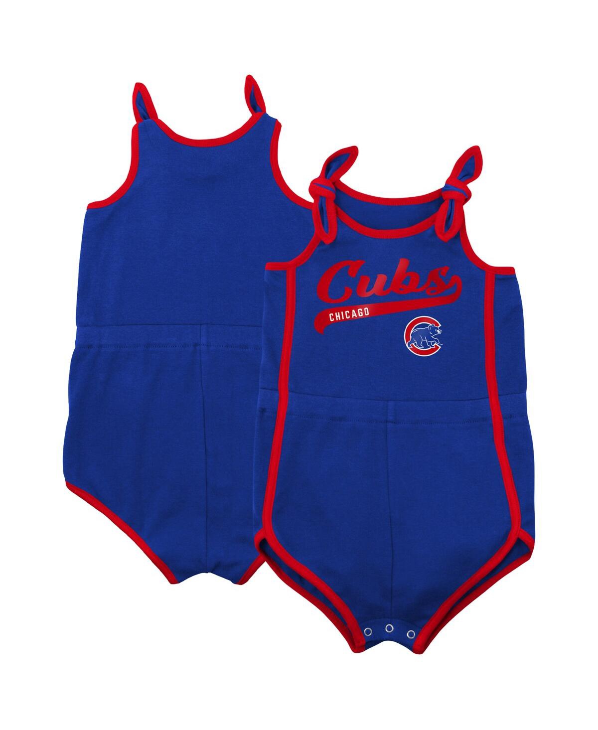 Outerstuff Babies' Little Boys And Girls Royal Chicago Cubs Hit And Run Bodysuit