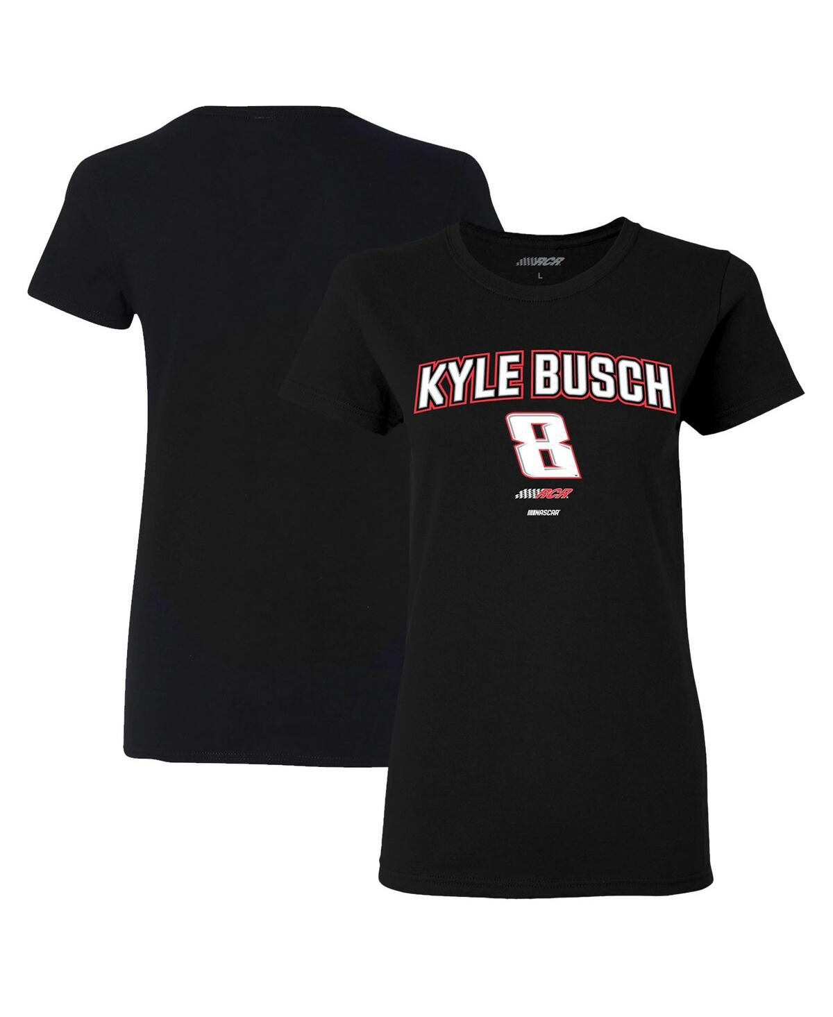 Shop Richard Childress Racing Team Collection Women's  Black Kyle Busch Rival T-shirt