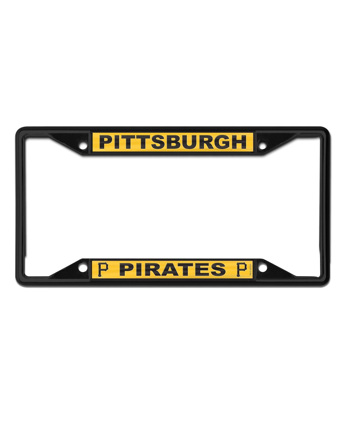 Wincraft Pittsburgh Pirates Chrome Color License Plate Frame In Black