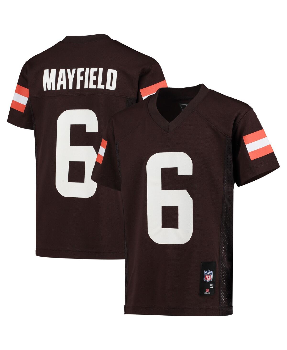 Big Boys and Girls Baker MayfieldCleveland Browns Replica Player Jersey - Brown