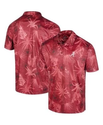 Men's Crimson Alabama Crimson Tide Palms Team Polo Shirt