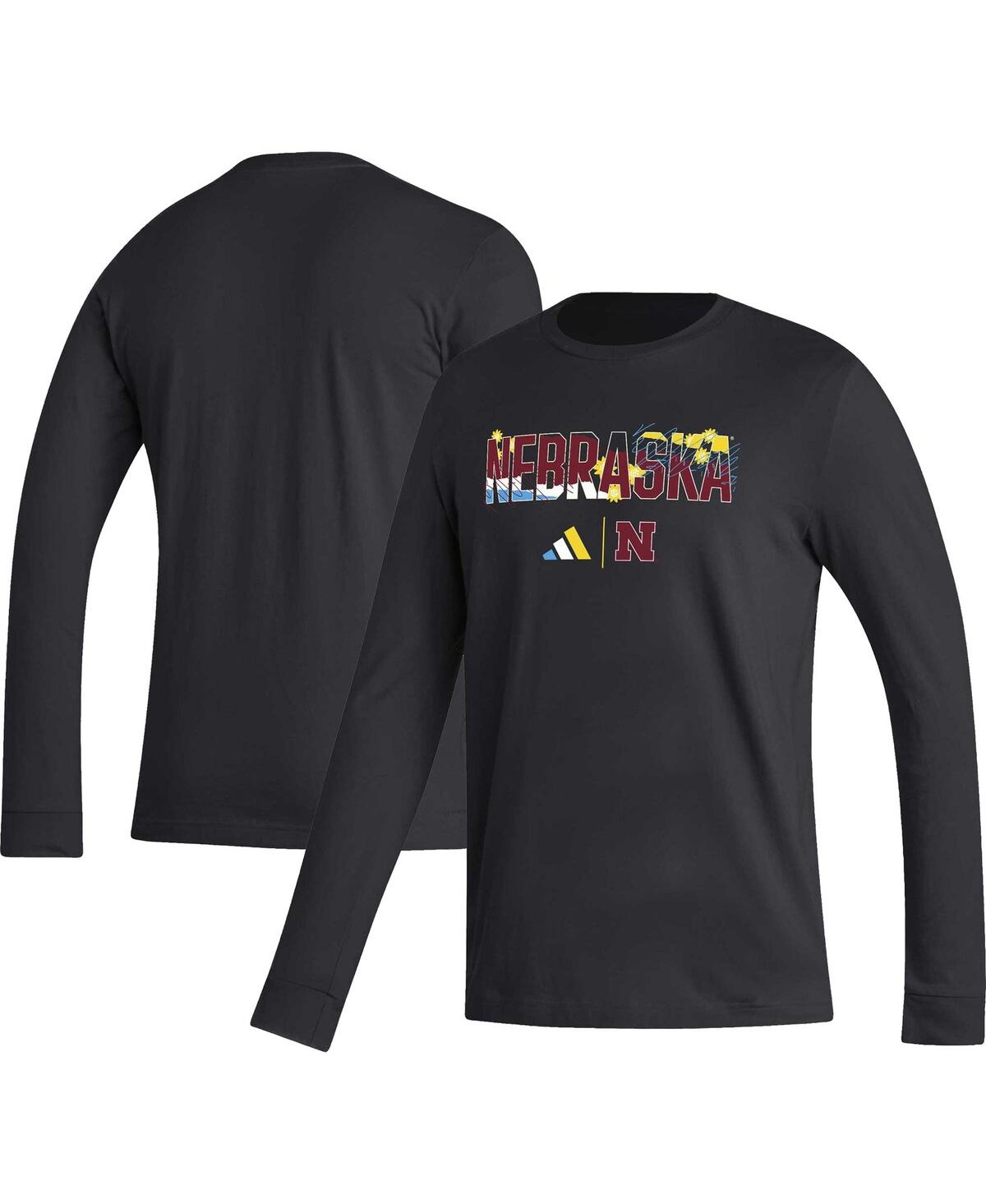 Shop Adidas Originals Men's Adidas Black Nebraska Huskers Honoring Black Excellence Long Sleeve T-shirt