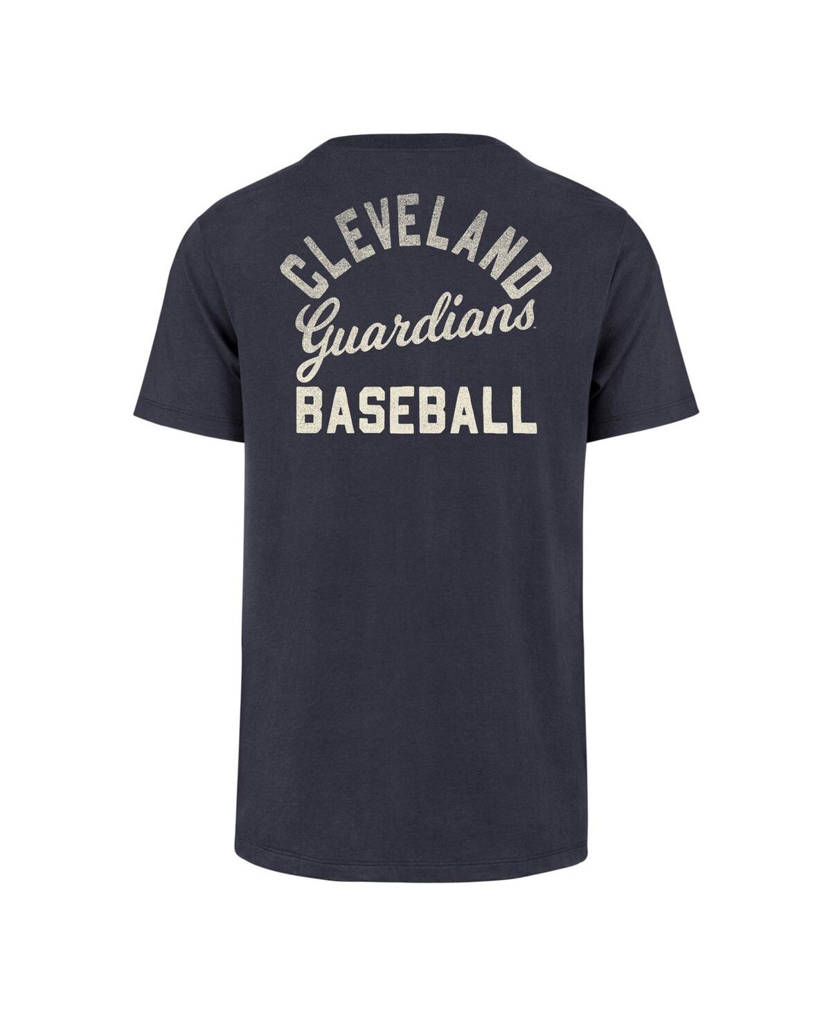 Shop 47 Brand Men's ' Navy Cleveland Guardians Turn Back Franklin T-shirt