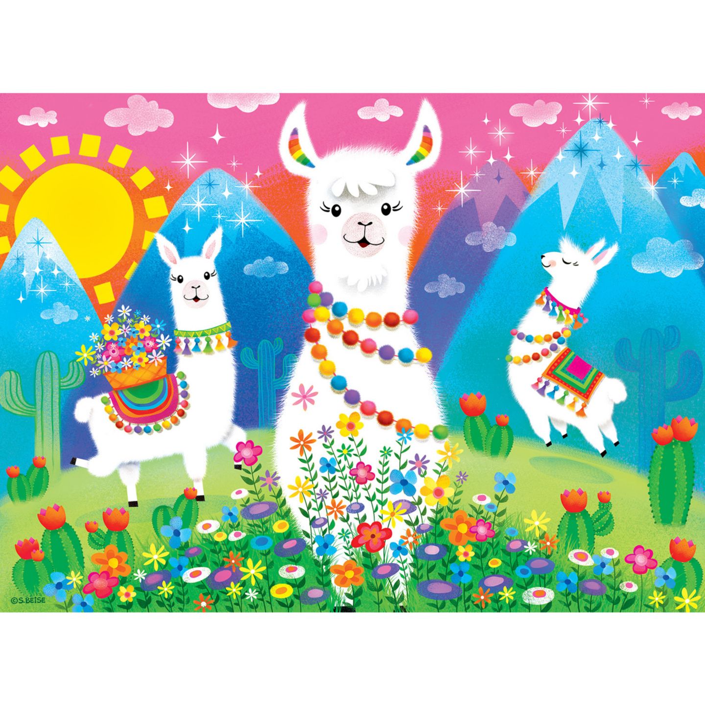 Детский пазл MasterPieces Puzzles Llama Love 24-Piece Jigsaw Puzzle, Ages 3+ — фото 2