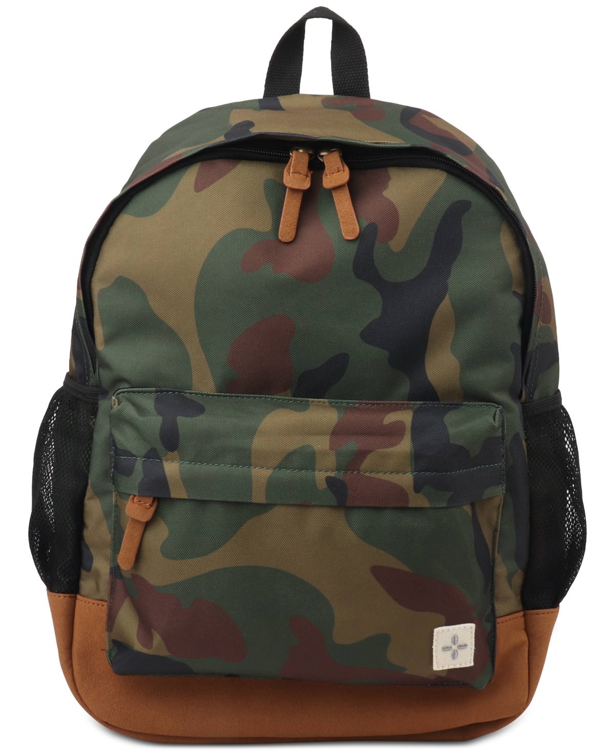 Sun + Stone Men's Camo Backpack, Created For Macy's In Green,brown