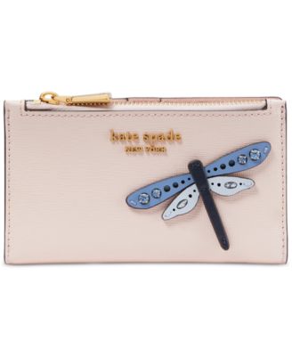 kate spade new york - Dragonfly Embossed Leather Small Bifold Wallet