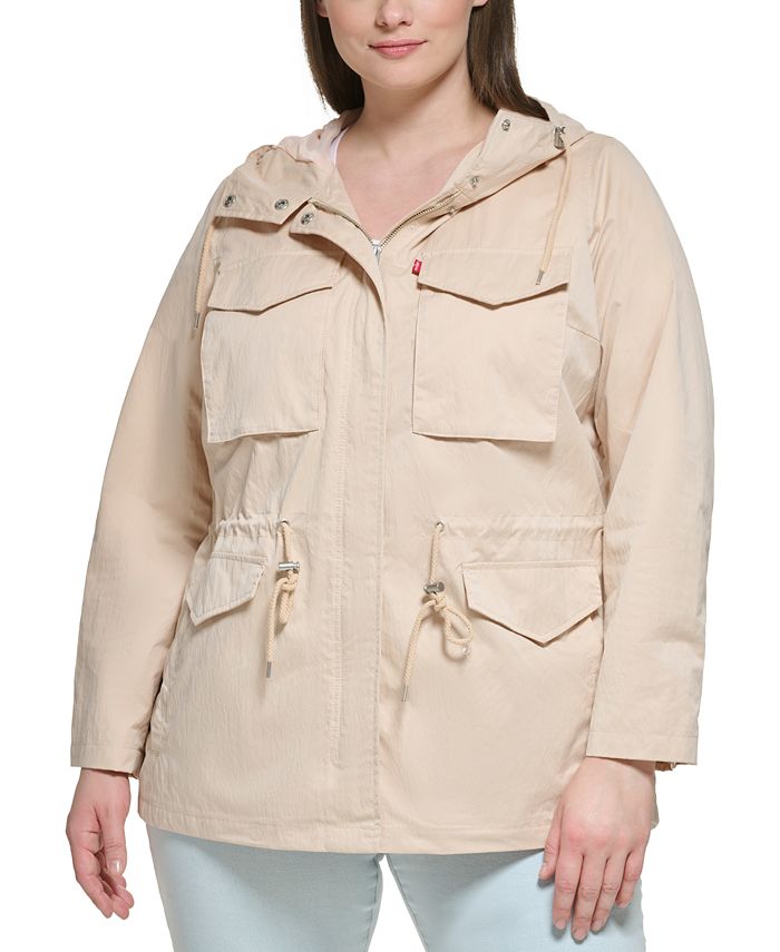 Full Size Zip Up Long Sleeve Textured Jacket Plus Size