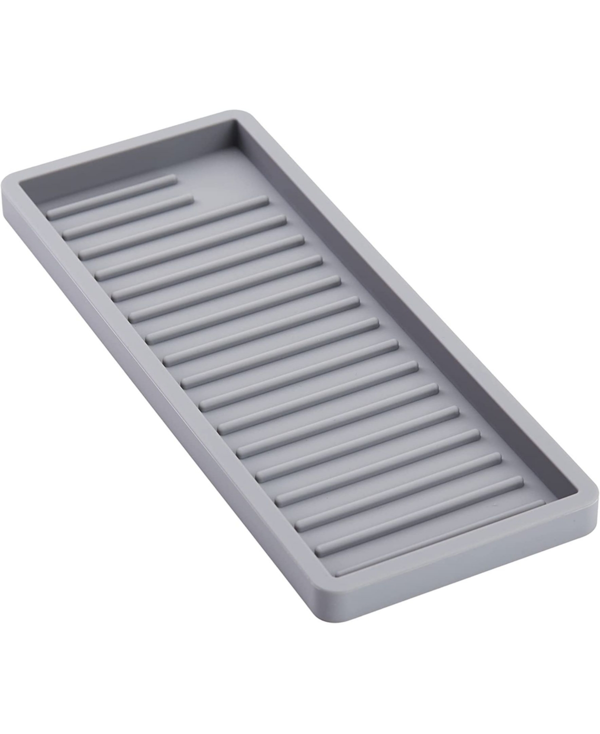 Shop Cheer Collection Large Silicone Tray In Gray