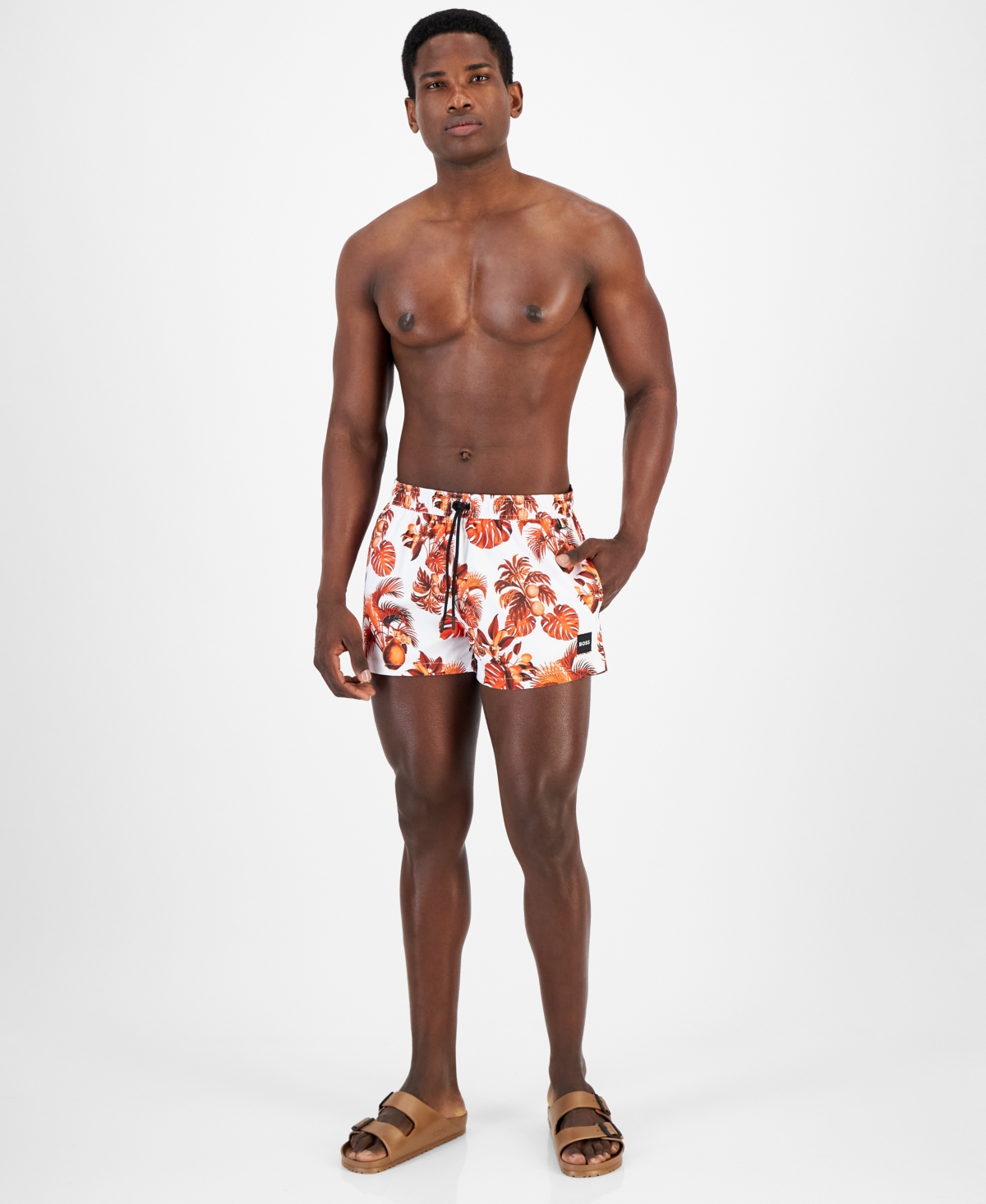 Salmon discount swim trunks