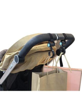 Toddler Stroller Hooks with Velcro Straps, Durable Universal Hooks for Diapers, Shopping Bags, Hanging Accessories