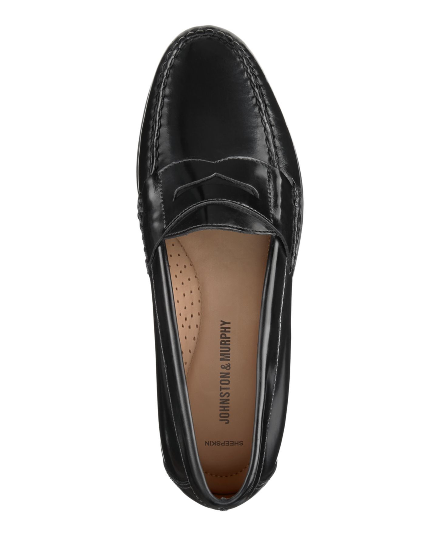 Мужские туфли Johnston & Murphy Hayes Penny Slip-On, цвет: Чёрный — фото 4