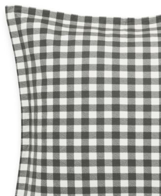 Kingston Plaid Cotton European Sham Pair