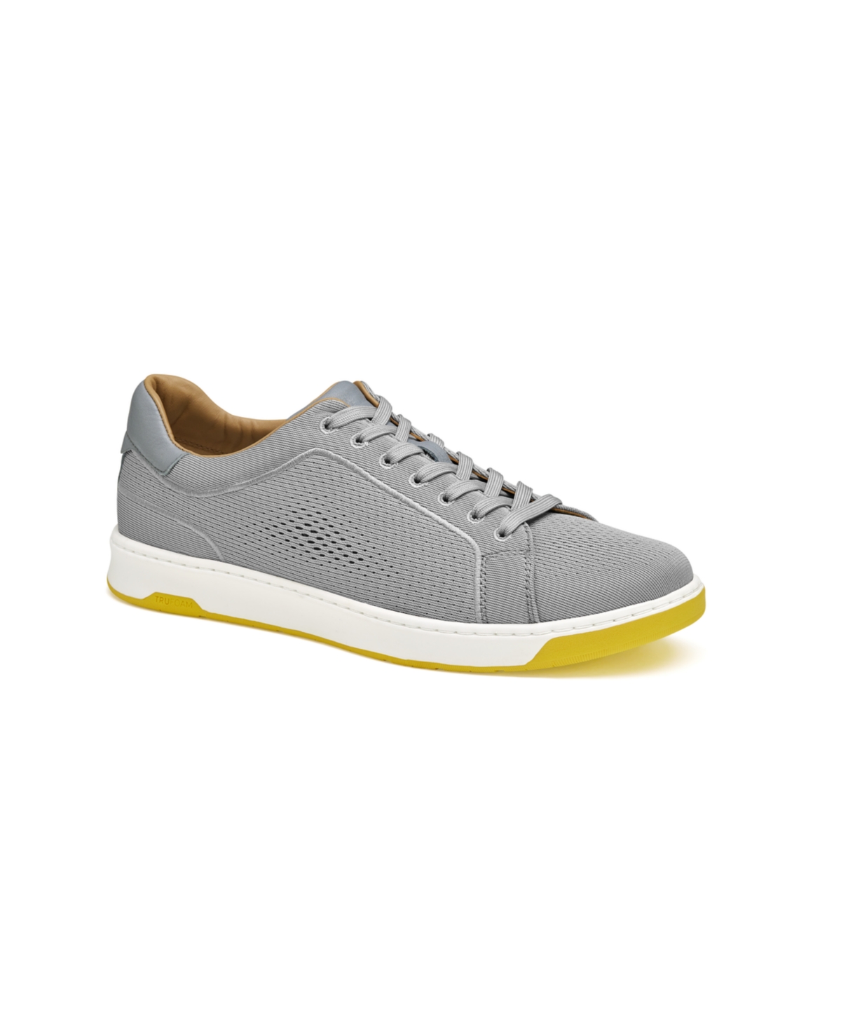 Shop Johnston & Murphy Men's Daxton Knit Lace-up Sneakers In Gray