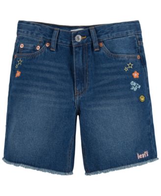Levi's Big Girls Embroidered Midi Shorts Macy's