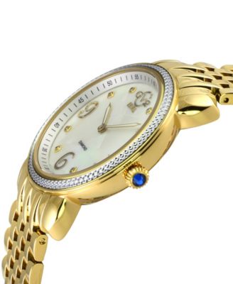 Women's Ravenna Swiss Quartz Gold-Tone Stainless Steel Watch 37mm