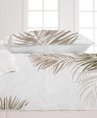 Palm Leaf Tropical Jungle 2-Piece Quilt Set, Twin