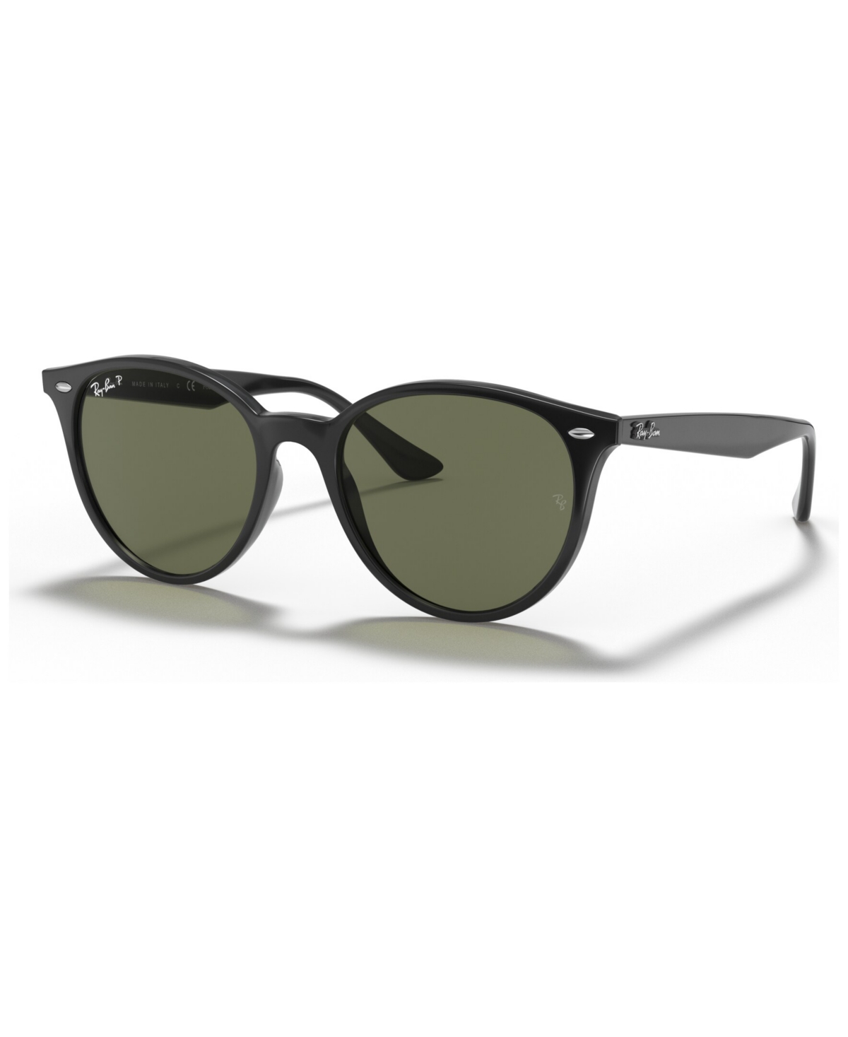 Ray Ban Unisex Polarized Low Bridge Fit Sunglasses, Rb4305f 53 In Black
