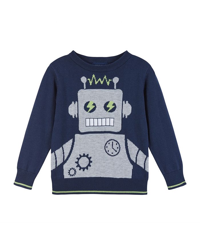Andy & Evan Toddler/Child Boys Robot Graphic Sweater - Macy's