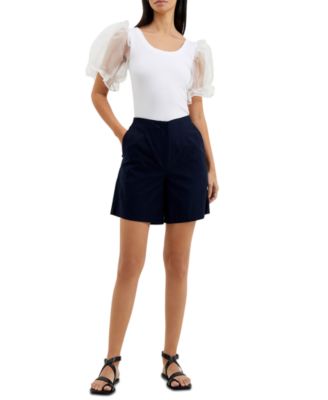 French Connection - Women's Rosana Organza-Sleeve Top