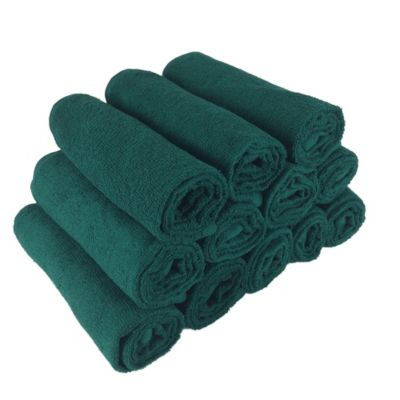 Bleach-Safe Cotton Salon Towels (12 Pack), Full Size 16x28 in., Solid Color, Absorbent Hair Drying Towel, Perfect for Salon and Spa