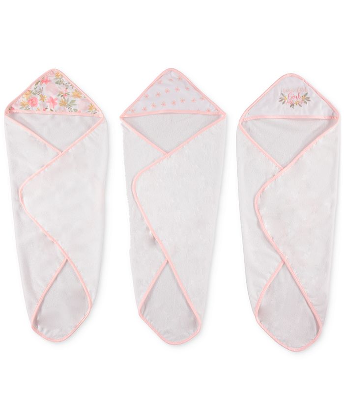 Chickpea Baby Girls Hooded Bath Towel and Washcloth, 6 Piece Set Macy's