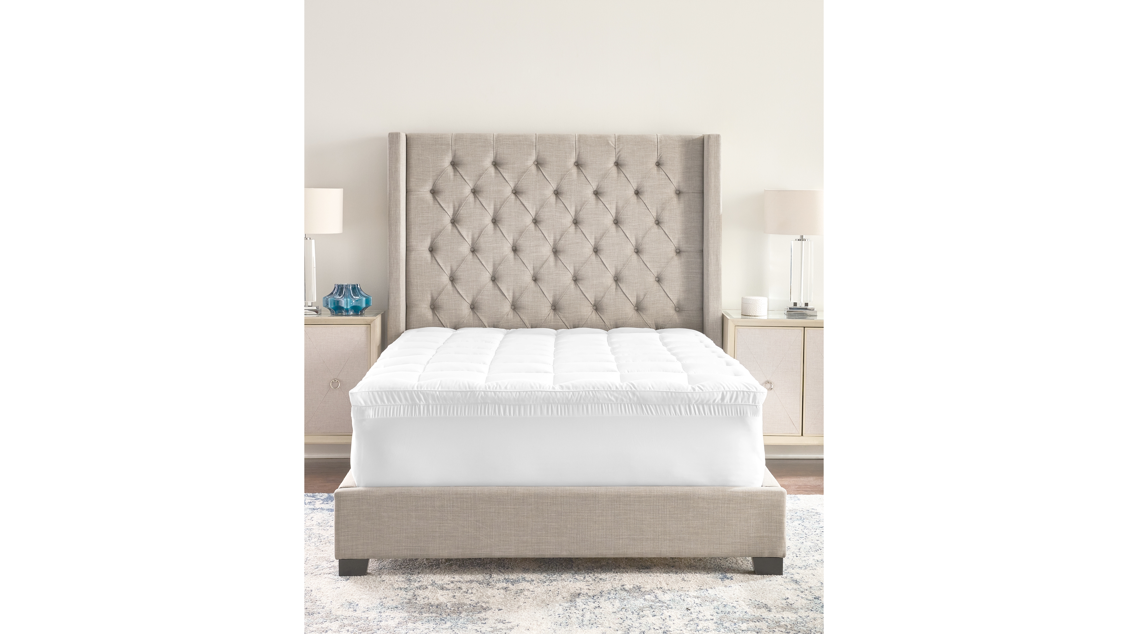 ProSleep 4" Hybrid Fiber and Memory Foam Mattress Topper, California King, Exclusively at Macy's
