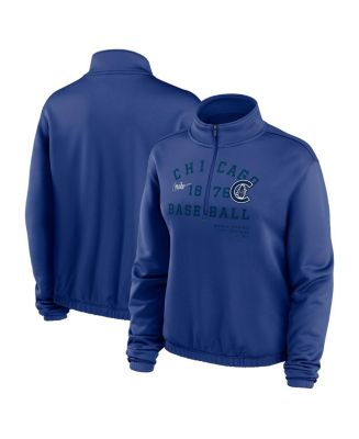 売れ筋商品|||ナイキ カットソー トップス レディース Women's  Chicago Cubs Rewind Splice Quarter-Zip Sweatshirt  Nike Women's Royal Chicago Cubs Rewind Splice Quarter-Zip