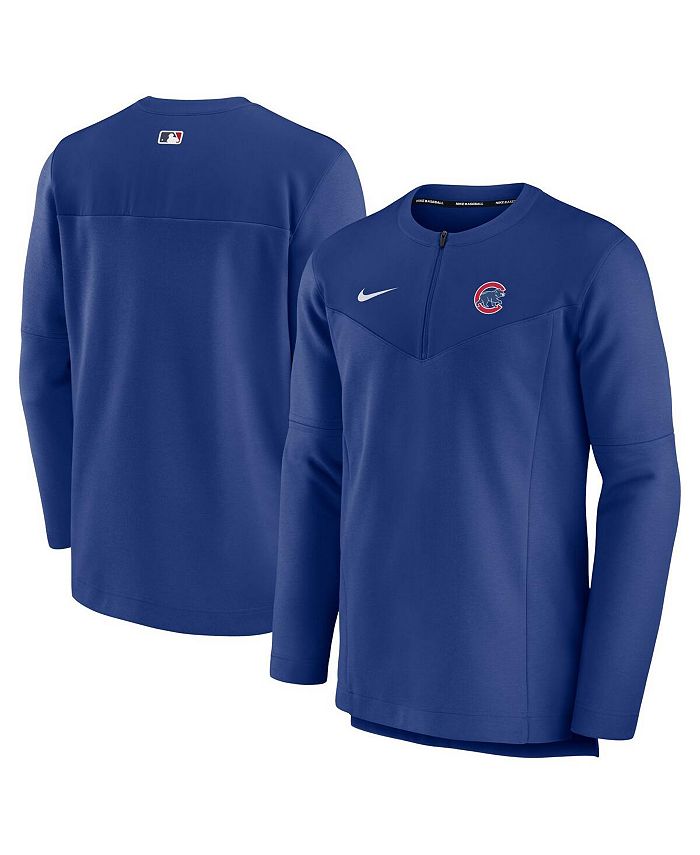 Men's Nike Royal Chicago Cubs Authentic Collection Game Time Performance Half-Zip Top Size: Large