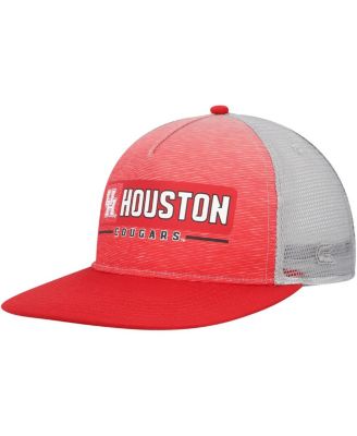 Men's  Red, Gray Houston Cougars Snapback Hat