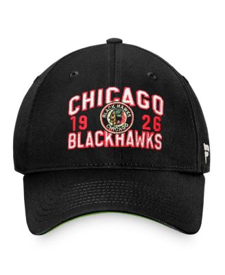 Men's Black Chicago Blackhawks True Classic Retro Adjustable Hat