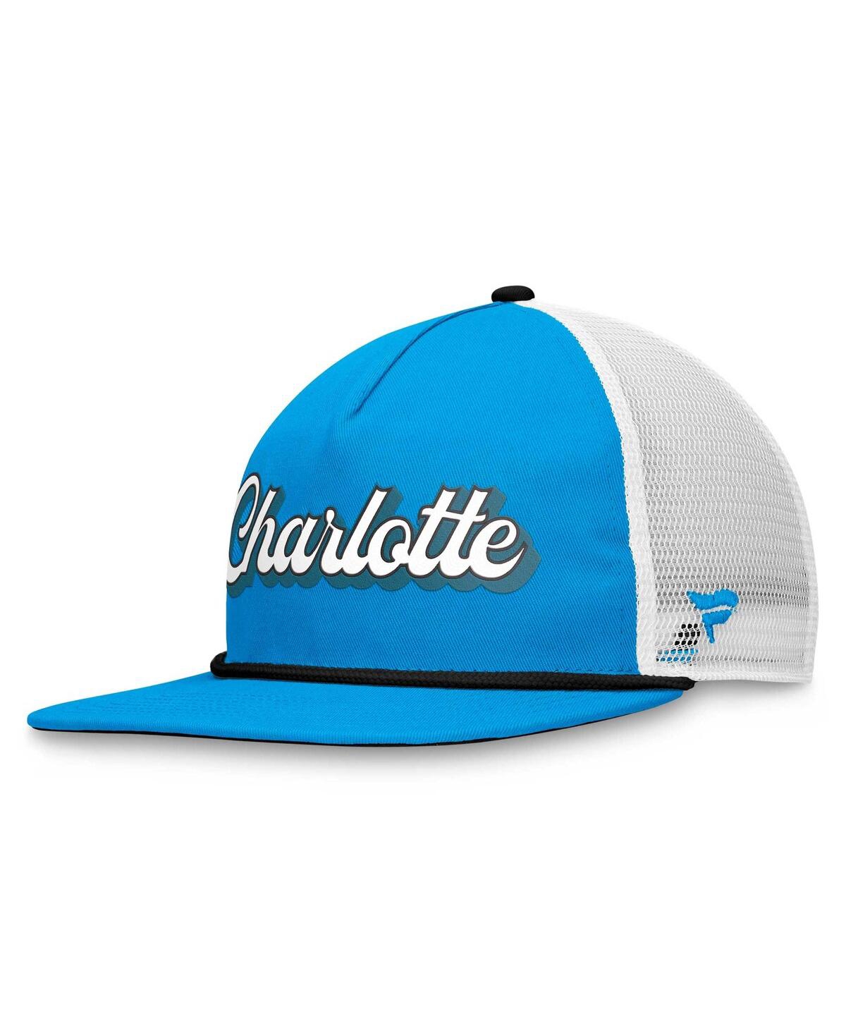 Shop Fanatics Men's  Blue, White Charlotte Fc True Classic Golf Snapback Hat In Blue,white