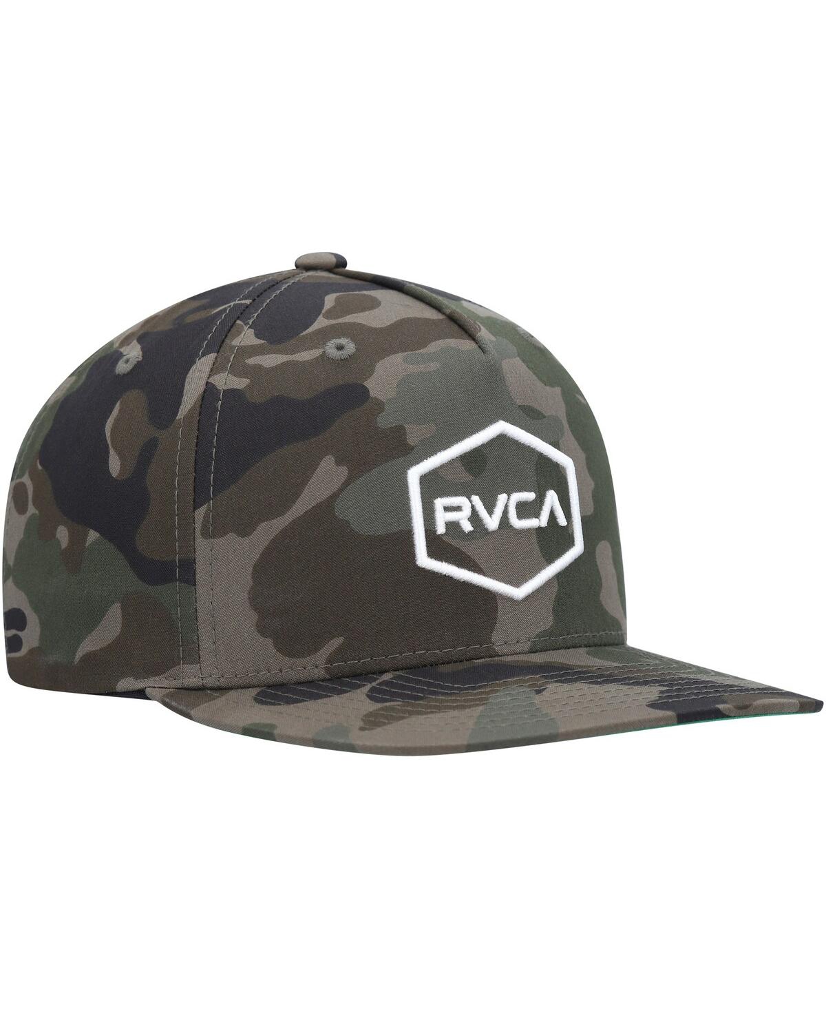 Shop Rvca Big Boys  Camo Commonwealth Snapback Hat