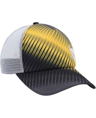 Women's Black, White Pittsburgh Penguins Graphic Foam Trucker Snapback Hat