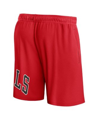 Men's Red Chicago Bulls Free Throw Mesh Shorts