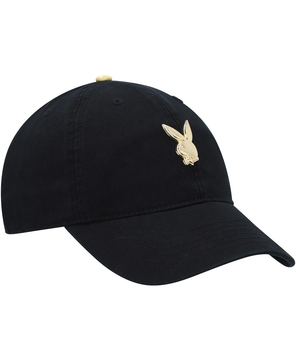 Shop Playboy Men's  Black Micro Dad Adjustable Hat