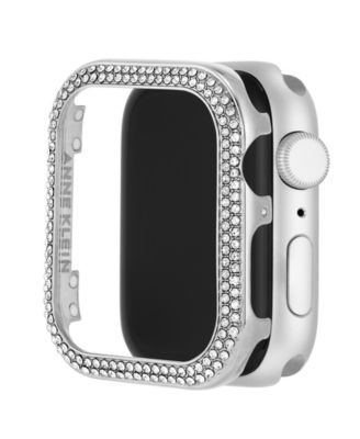 Women's Premium Crystal Silver-Tone Alloy Metal Protective Case designed for Apple Watch&reg; 41mm