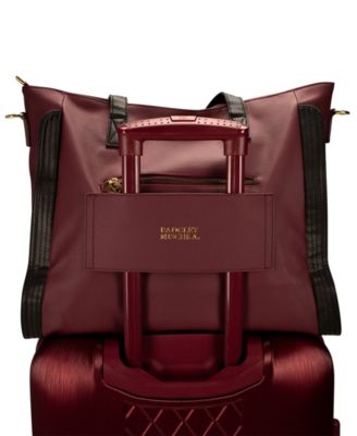 Rose Faux Leather Tote Weekender Carry-On