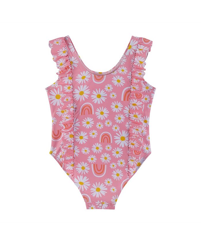 Andy & Evan Baby Girls Ruffled One Piece Swimsuit - Macy's