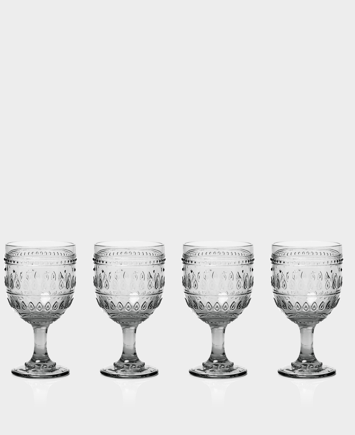 Euro Ceramica Fez Wine Glasses, Set of 4