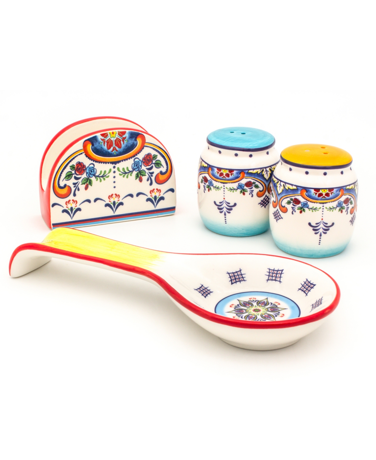 Euro Ceramica Zanzibar 4 Piece Accessory Set