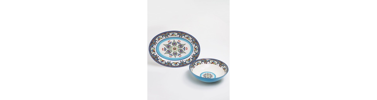 Euro Ceramica Zanzibar 2 Piece Serving Set