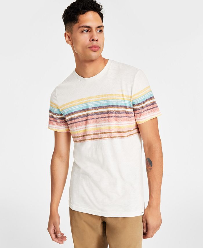 Sun + Stone Men's Dolin Striped T-Shirt, Created for Macy's - Macy's