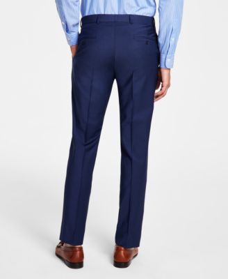 Men's Classic-Fit Stretch Wool Blend Suit Separates Pant 