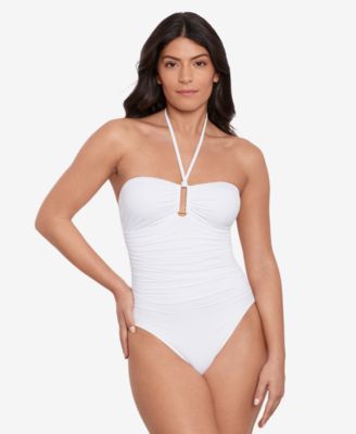 Lauren Ralph Lauren - Women's Ring Bandeau One-Pice Swimsuit