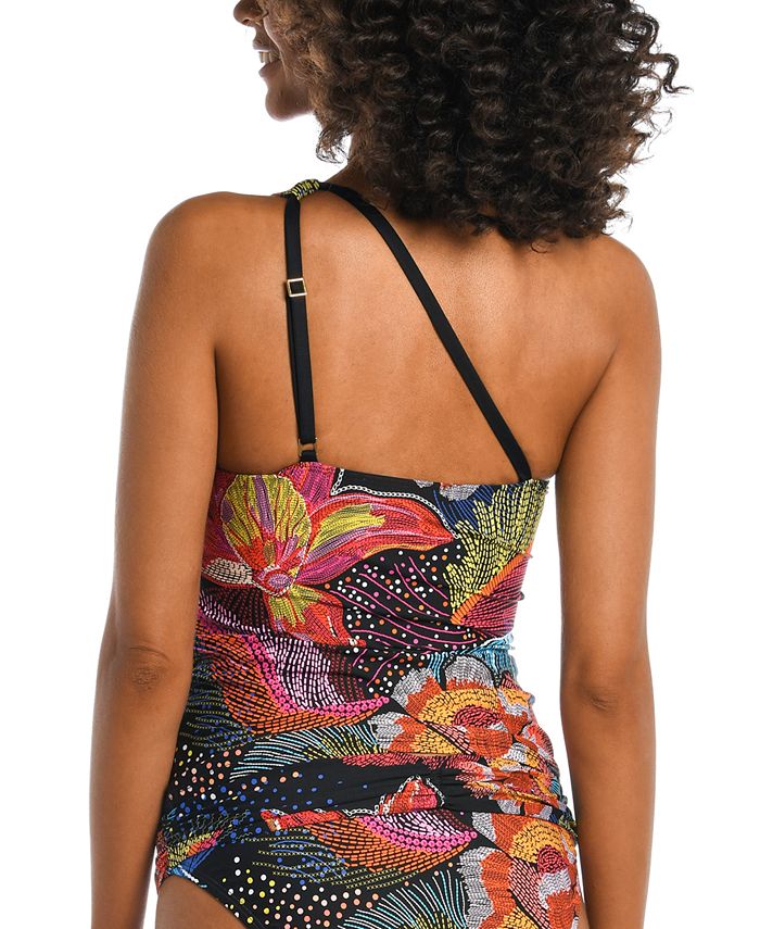 La Blanca Women's One Piece Swimsuit - Ladder Keyhole Front, Tummy Control - View #8