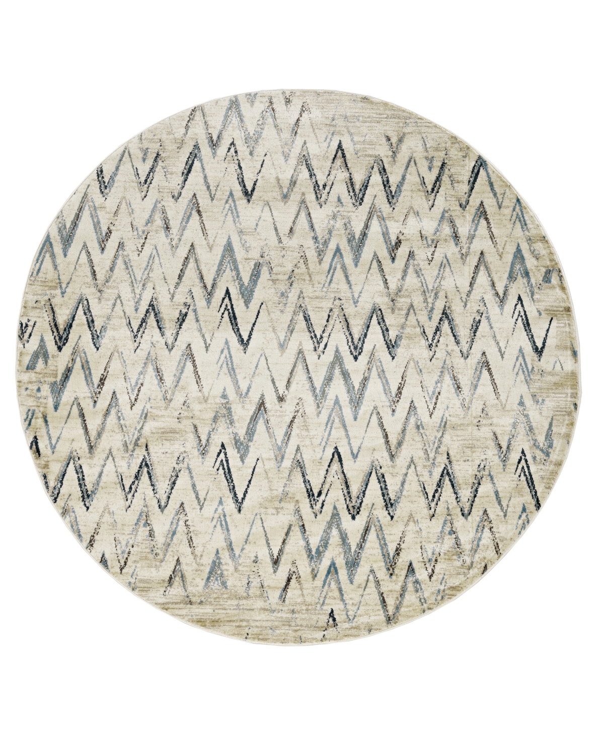 Kas Heritage 9364 7'7" X 7'7" Round Area Rug In Ivory
